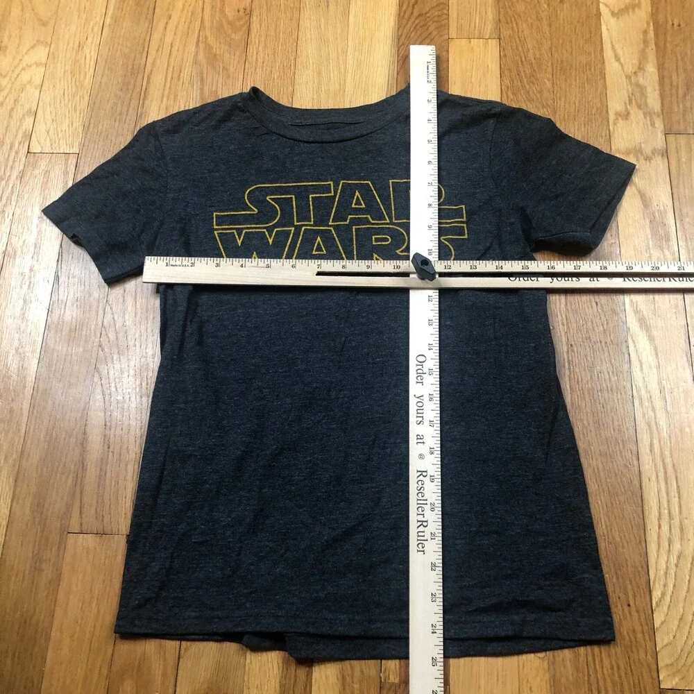 Old Navy Star Wars Shirt Boys Large Short Sleeve Top‎ Gray Cotton